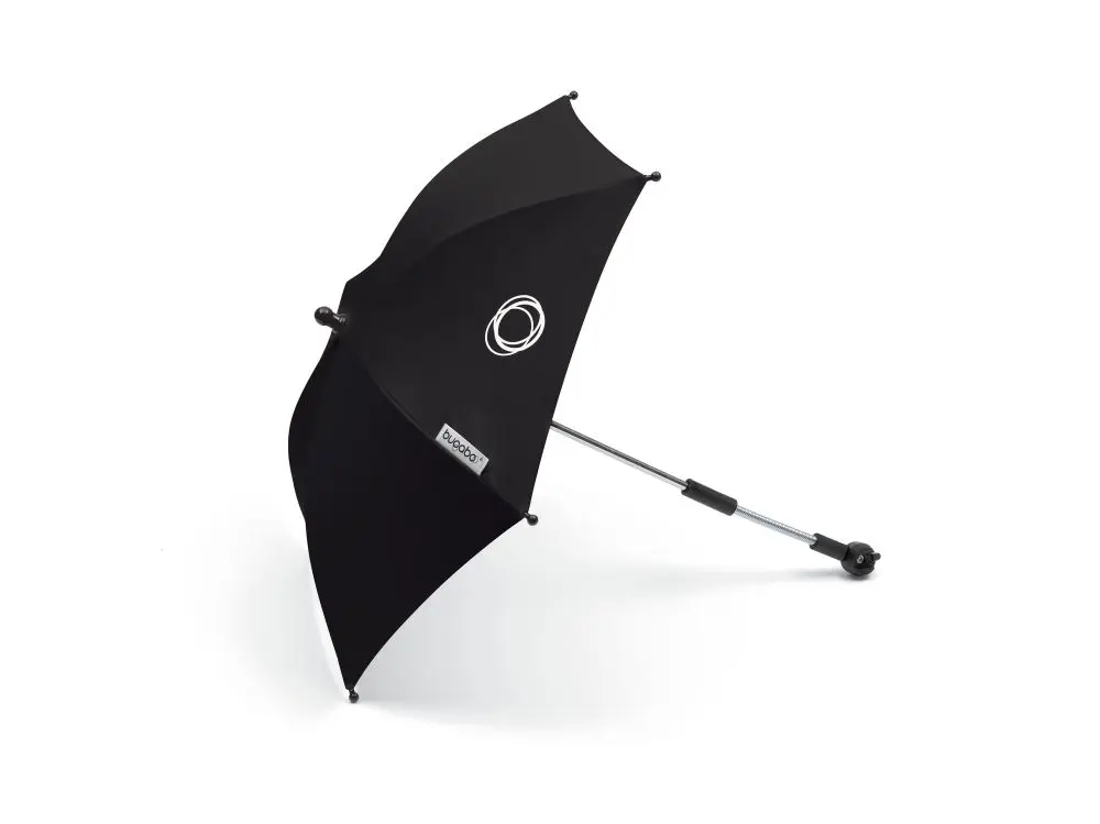 Bugaboo Barnvagnsparasoll+ - Black | Barnvagnar - Barnvagnstillbehör - Parasoll & suffletter | BabyMode