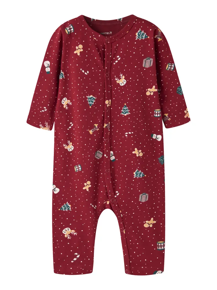 Name It Vismas Pyjamas - Red Dahlia - 86