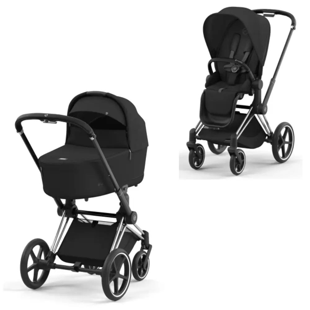 Priam Duovagn - Sepia Black/Chrome Black | Barnvagnar - Duovagnar - Alla duovagnar | BabyMode