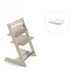 Tripp Trapp Stol & Bricka - Whitewash/vit | Baby & Barn | BabyMode