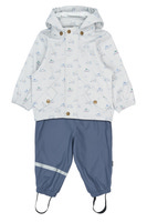 Dai Regnset m. Hängslen - Pearl Blue Boat AOP