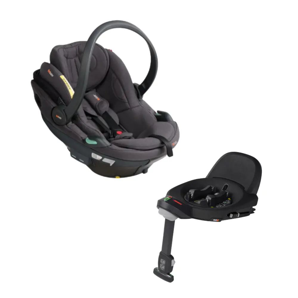 BeSafe Go Beyond² Babyskydd inkl bas - Dark Grey Mélange | Bilbarnstolar - Bilstolspaket - Babyskydd med bas & tillbehör | BabyMode