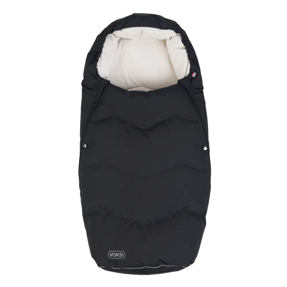 Voksi® Urban Åkpåse - Black Cream | Barnvagnar - Barnvagnstillbehör - Åkpåsar | BabyMode