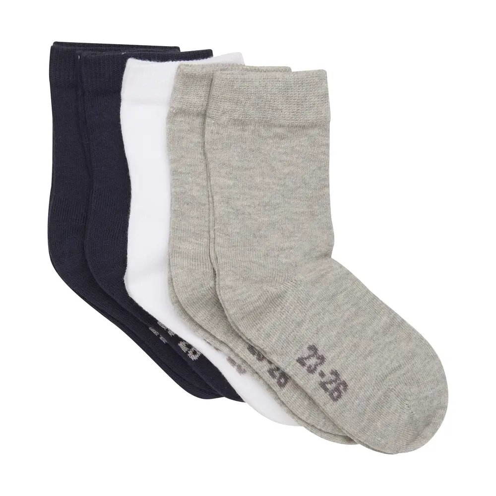 Strumpor 5-pack - Navy/Vit/Grå - 27/30 | Barnkläder - Strumpor & strumpbyxor - Strumpor | BabyMode