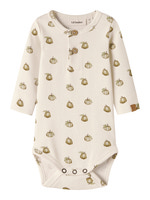 Lil' Atelier Gayo Sat Långärmad Slim Body - Turtledove