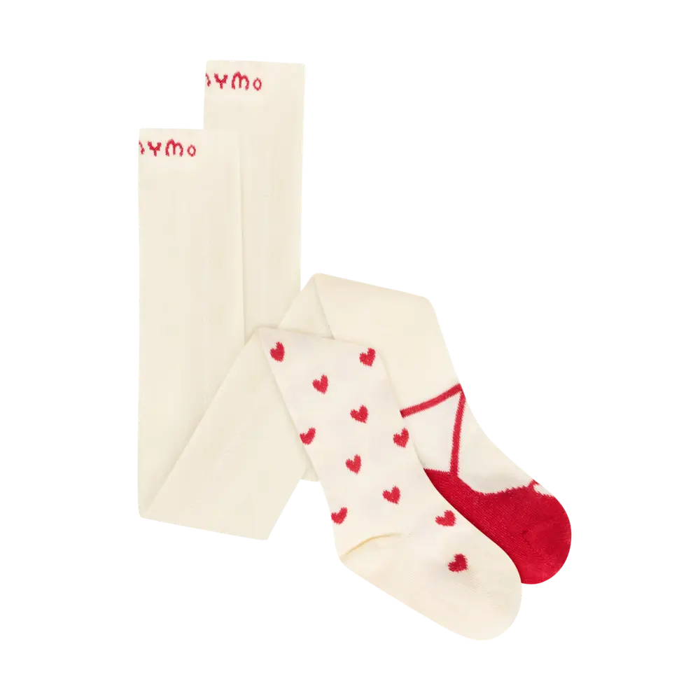Minymo 2-Pack Strumpor - Eggnog - 56\62