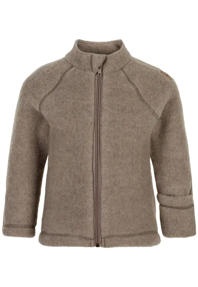 Jacka Ull - Melange Denver - 68 CM | Barnkläder - Ull - Ulltröjor | BabyMode