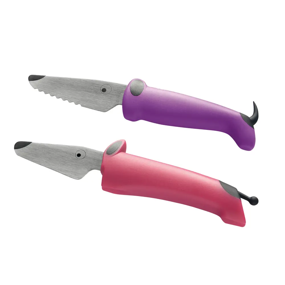 Knivset 2-pack - Rosa/Lila | Baby & Barn - Äta - Bestick | BabyMode