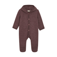 Hush Babyoverall Ull Dark Grey Melange - Huckleberry Melange