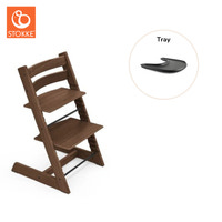 Tripp Trapp Stol & Bricka - Oak warm brown/svart