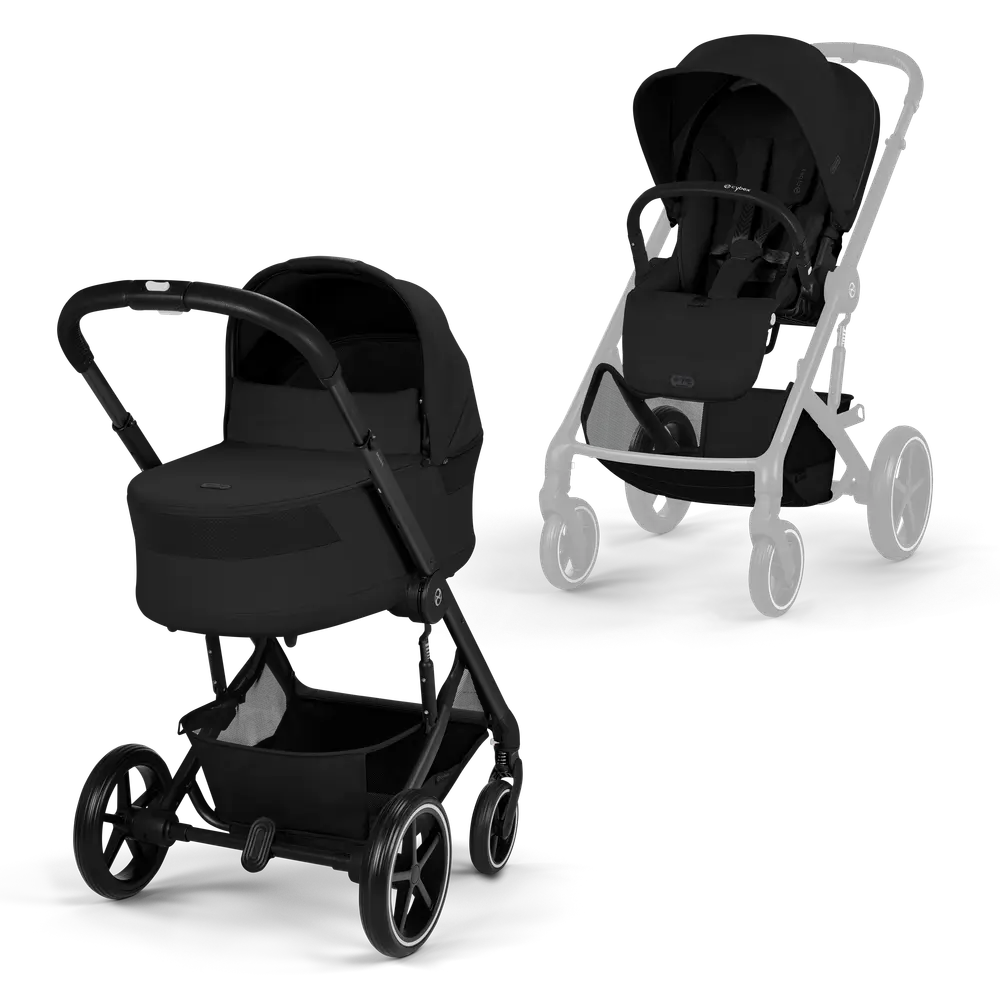 Cybex Balios S Lux Inkl. Hopfällbar Liggdel - Moon Black