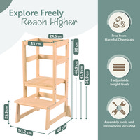 Hjälpa till pall - Lackerad