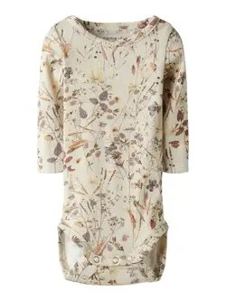 Långärmad Body Niara - Oatmeal | Kläder - Bodys & overaller - Långärmad body | BabyMode