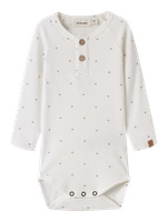 Lil' Atelier Gago Kip Långärmad Slim Body - Coconut Milk