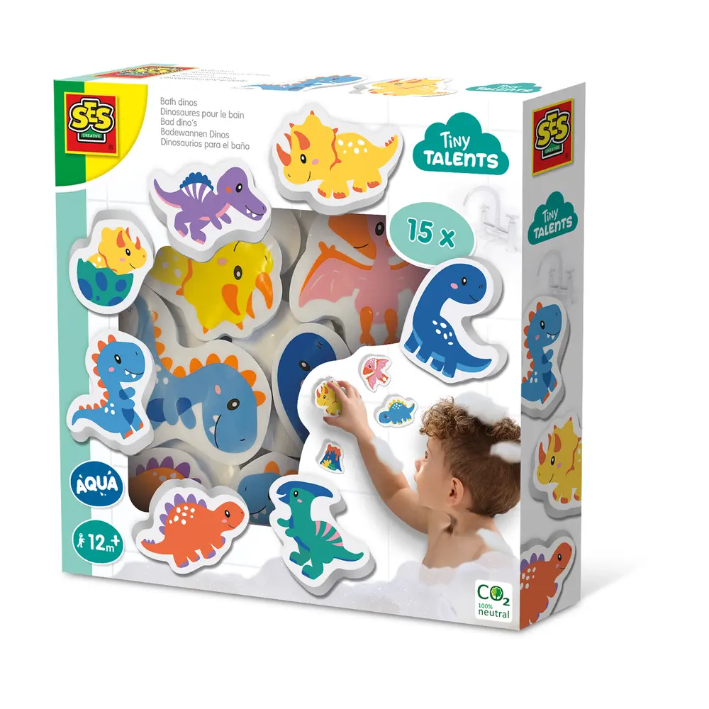 Badfigurer i Skum Dinosaurier | Leksaker - Vattenlek - Badleksaker | BabyMode