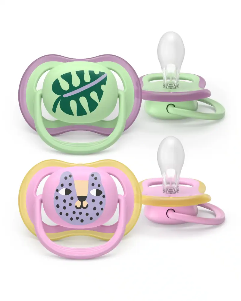 Ultra Air napp, 6–18 m, grön/rosa | Baby & Barn - Sköta - Nappar | BabyMode