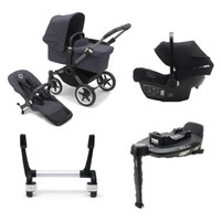 Donkey 5 Mono Graphite/Stormy Blue + Turtle Air By Nuna Travel System