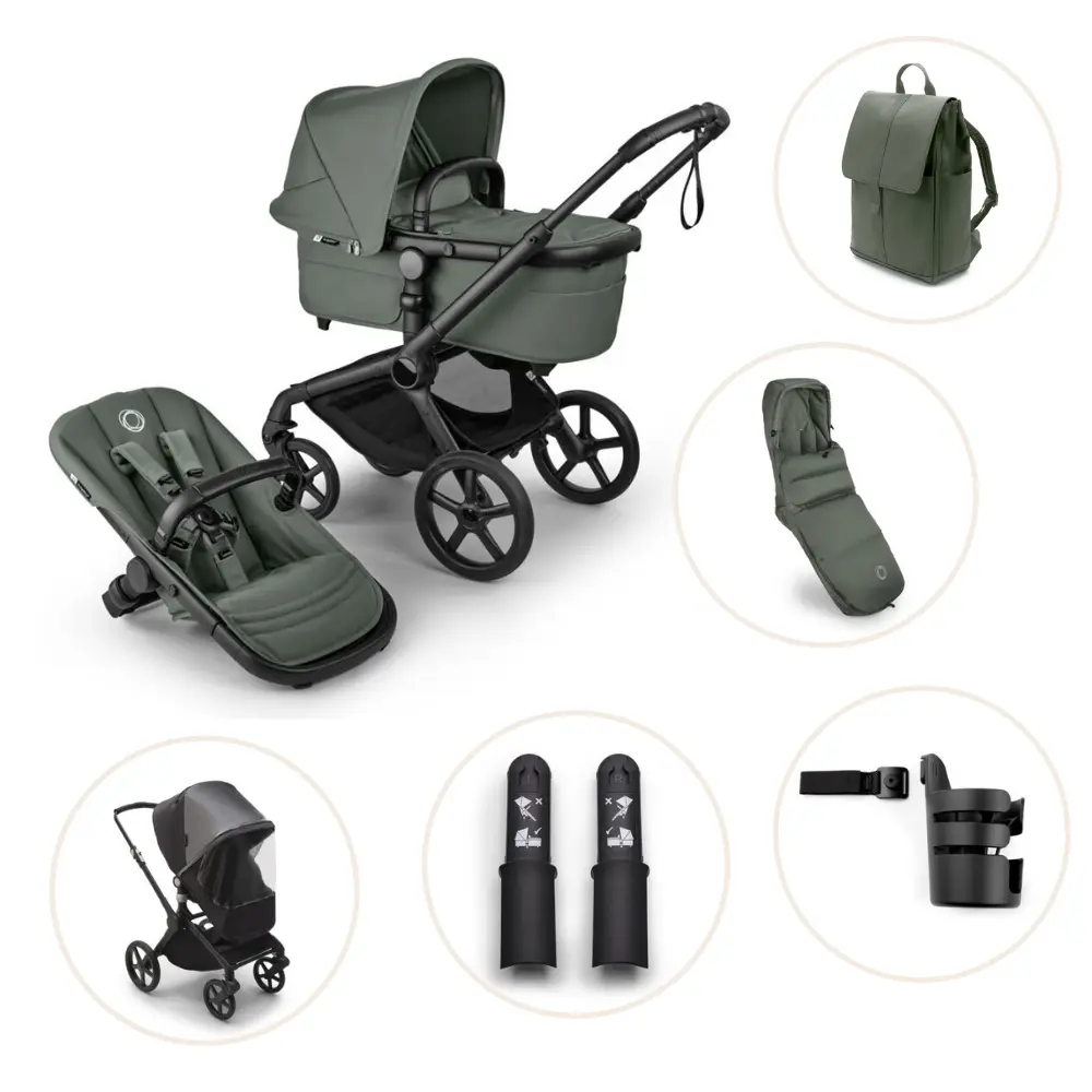 Bugaboo Fox 5 Renew Barnvagn - Forest Green/Black