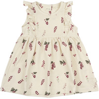 Kjole SL Frill Printed - BERRY