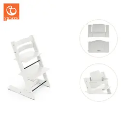 Tripp Trapp inkl. Babyset & Dyna - Vit | Baby & Barn | BabyMode