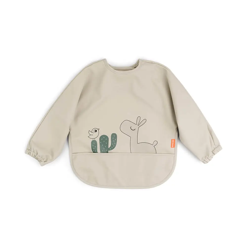 Långärmad Haklapp Lalee - Sand | Baby & Barn - Äta - Haklappar | BabyMode