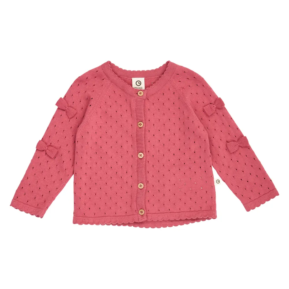 Müsli Stickad Kofta - Baroque Rose - 86