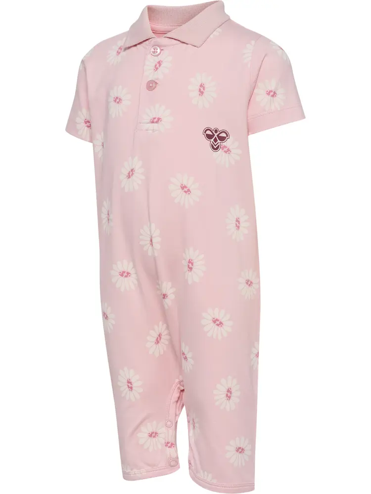 Reg Polo Jumpsuit - Pale lilac - 68 | Barnkläder - Bodys & overaller - Jumpsuit utan fot | BabyMode