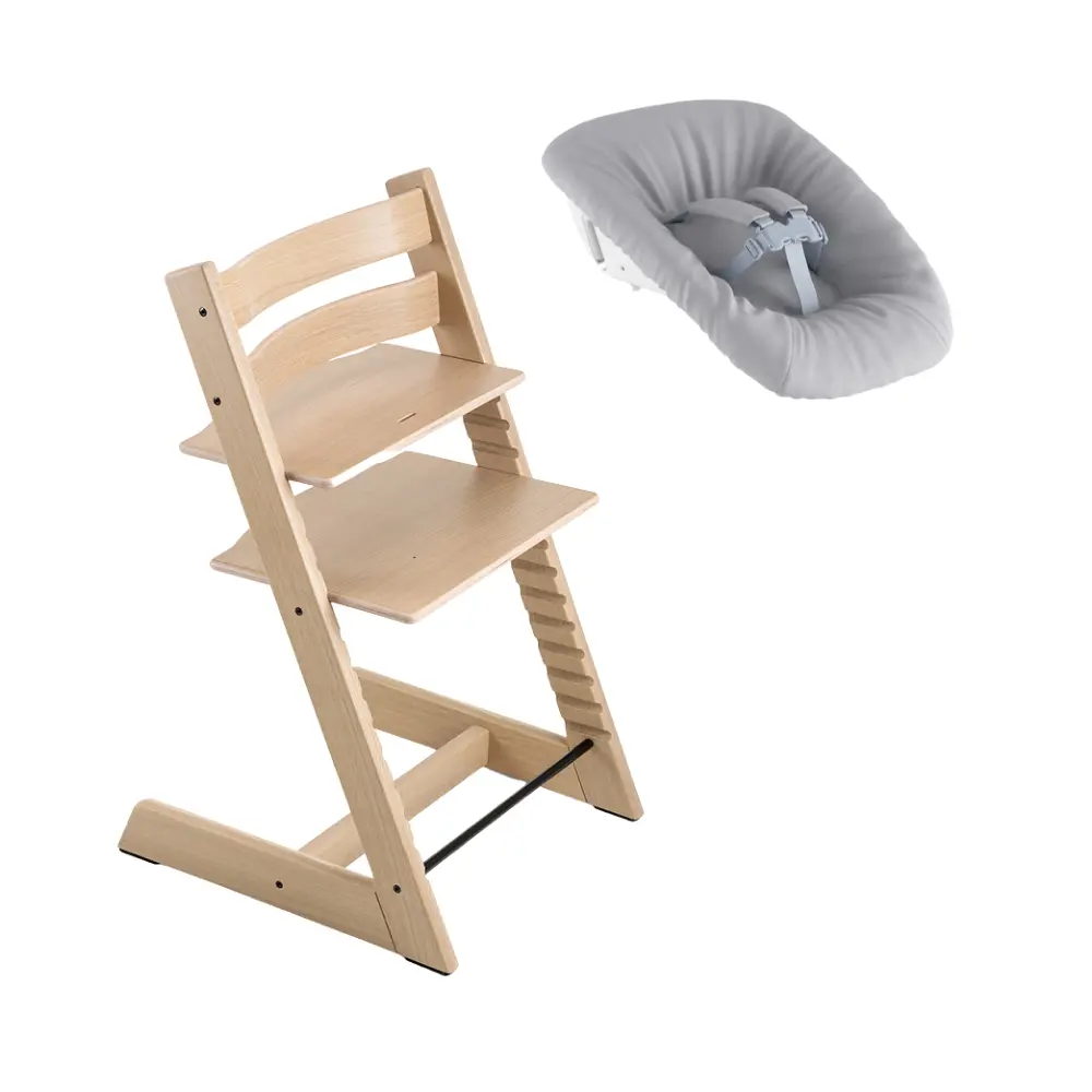 Stokke® Tripp Trapp Stol Oak Natural Inkl. Newborn Set