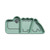 Tallrik Indelad Croco Silikon - Green
