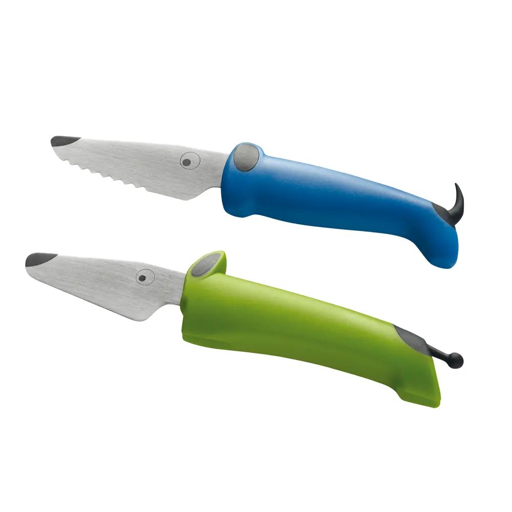 Knivset 2-pack - Grön/Blå | Baby & Barn - Äta - Bestick | BabyMode