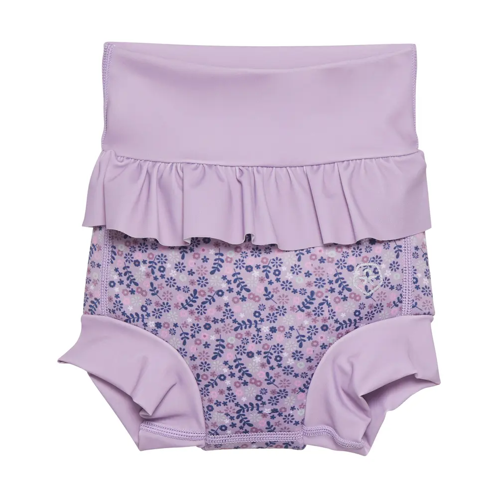 Badshorts med Volang - Lavender Mist - 80 | Barnkläder - Badkläder - Badblöjor | BabyMode