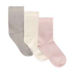 Ankelstrumpor, 3-pack - Rose Smoke