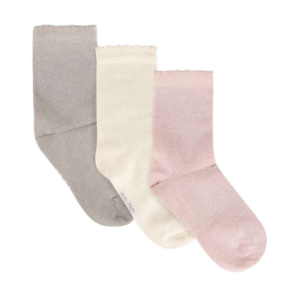 Ankelstrumpor, 3-pack - Rose Smoke - 27\30 | Barnkläder - Strumpor & strumpbyxor - Strumpor | BabyMode