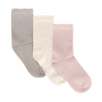 Ankelstrumpor, 3-pack - Rose Smoke