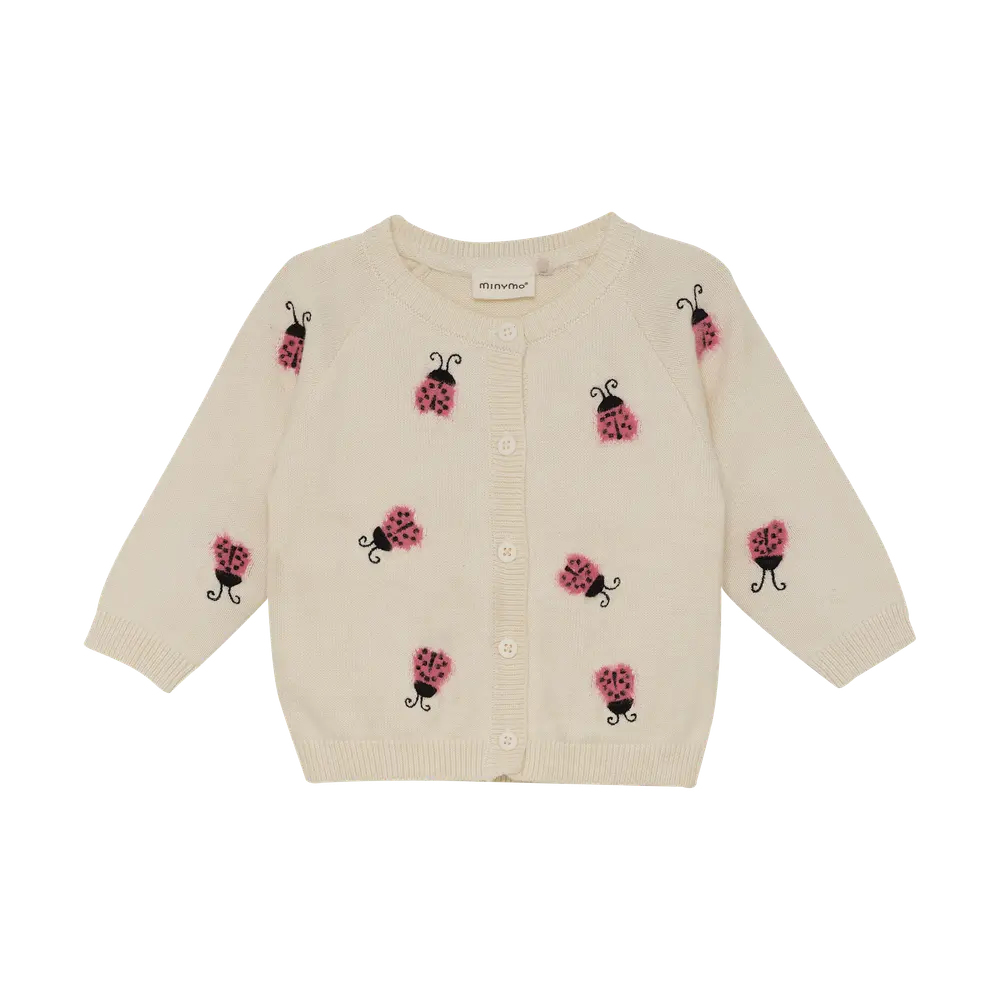 Stickad Kofta - White Swan - 74 | Barnkläder - Toppar - Koftor, västar & tröjor | BabyMode