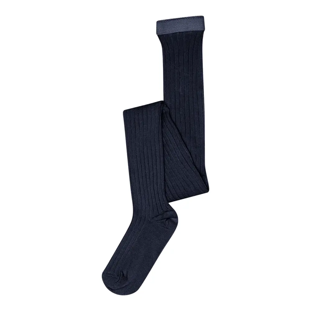 Strumpbyxor Basic Rib - Navy - 100 | Barnkläder - Strumpor & strumpbyxor - Strumpbyxor | BabyMode