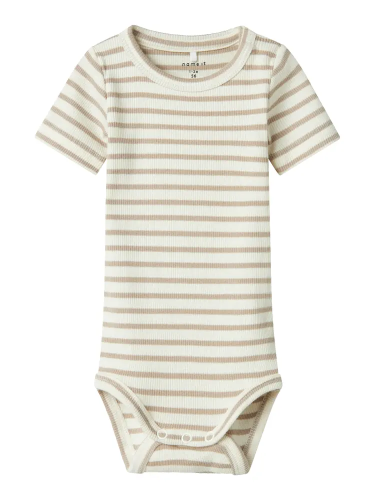 Bani Kortärmad Body - Pure Cashmere - 62 | Barnkläder - Bodys & overaller - Kortärmad body | BabyMode