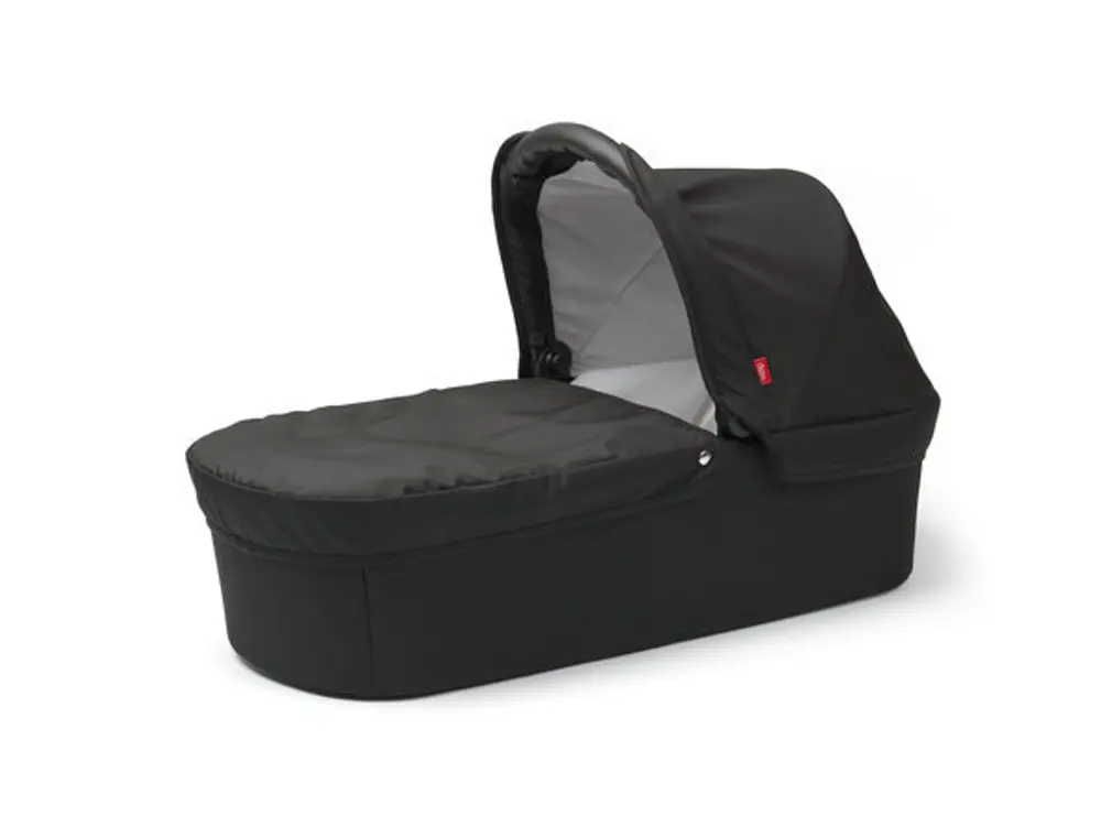 Odder Babykorg - Black | Barnvagnar - Barnvagnstillbehör - Baby nest med handtag | BabyMode