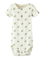 Lil' Atelier Gayo Sar Kortärmad Slim Body - Coconut Milk