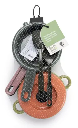 Kastruller och Stekpannor Green Bean | Leksaker - Köksleksaker & hemmalek - Köksleksaker - Kökstillbehör | BabyMode