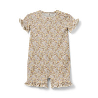 Kortärmad Jumpsuit Peggy - Rose/Yellow