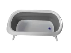 Hopfällbar Badbalja 30 Liter - Grå/Vit | Baby & Barn - Sköta - Badkar & badtillbehör | BabyMode