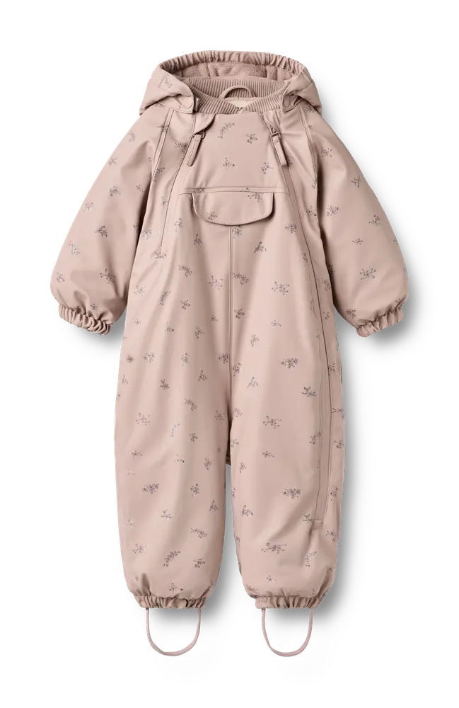 Wheat Evig Gummivinteroverall - Dry Rose Flowers - 86