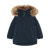 Color Kids Parka M. Fake Fur - Total Eclipse