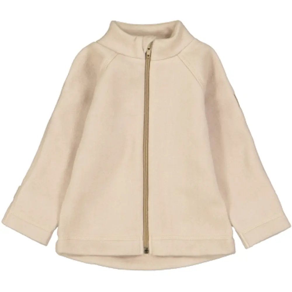 Jacka Bomull/Fleece - Warm Taupe - 110 | Barnkläder - Ytterplagg - Softshell & fleece - Fleece | BabyMode