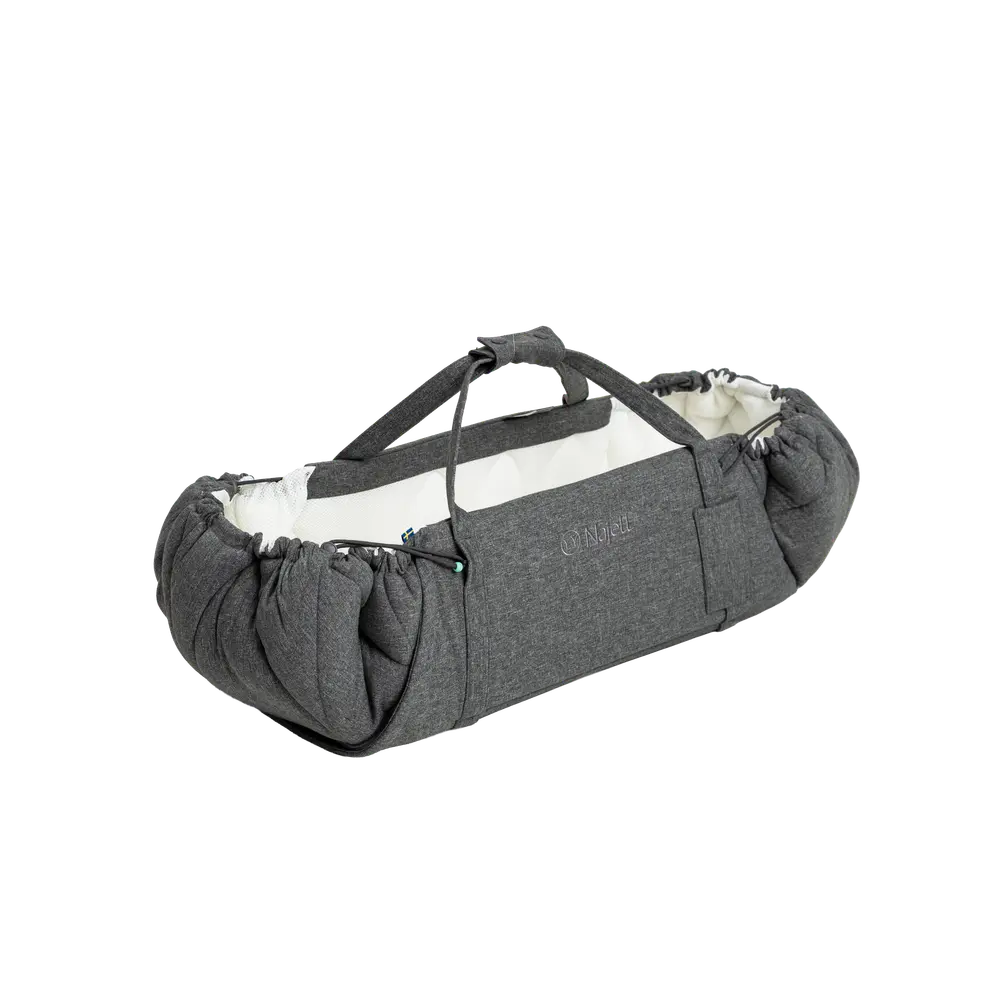 Najell SleepCarrier Vol 5 Babynest - Stormy Grey | Barnvagnar - Barnvagnstillbehör - Baby nest med handtag | BabyMode