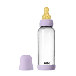Nappflaska Glas Baby Latex Medium Slow Flow 240 ml - Violet Sky | Baby & Barn - Äta - Nappflaskor | BabyMode