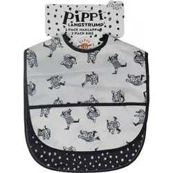 Haklappar 2-pack Pippi Cirkus | Baby & Barn - Äta - Haklappar | BabyMode