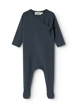 Rubetta Romper - Blue | Barnkläder - Bodys & overaller - Jumpsuit med fot | BabyMode