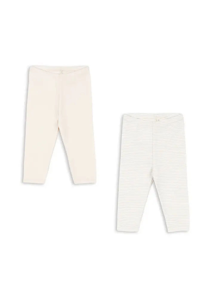 Fanga Fio Leggings 2-Pack - Blue Mix - 18 MDR. | Barnkläder - Underdelar - Leggings | BabyMode